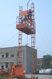 Elevador eléctrico del alzamiento de la construcción del dispositivo de seguridad (jaulas dobles)/elevador del edificio