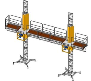 Sistemas de aluminio del andamio de la ejecución del andamio del escalador del palo de la plataforma de trabajo